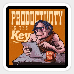 Productivity Is The Key Sticker